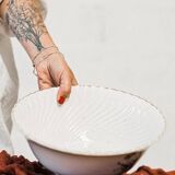 Flower bowl Lunéville France "Dipladenia"