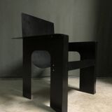 Rare rietveld arm chair by giandomenico belotti for alias, 1984
