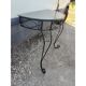 Console fer forgé plateau verre