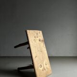 Rustic carved wood bench | Belgium | 1900s