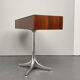 Rare petite commode avec 6 tiroirs, en bois de teck avec base en chrome par George Nelson pour Herman Miller, États-Unis, années 1950.