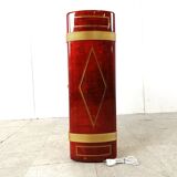 Italian Goatskin Book Shaped Dry Bar Cabinet by Aldo Tura, 1950s