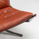 Sigurd Ressell Falcon lounge chair leather and metal Vatne Norway 1970