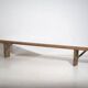 Antique green solid wood bench (c.1920) #26