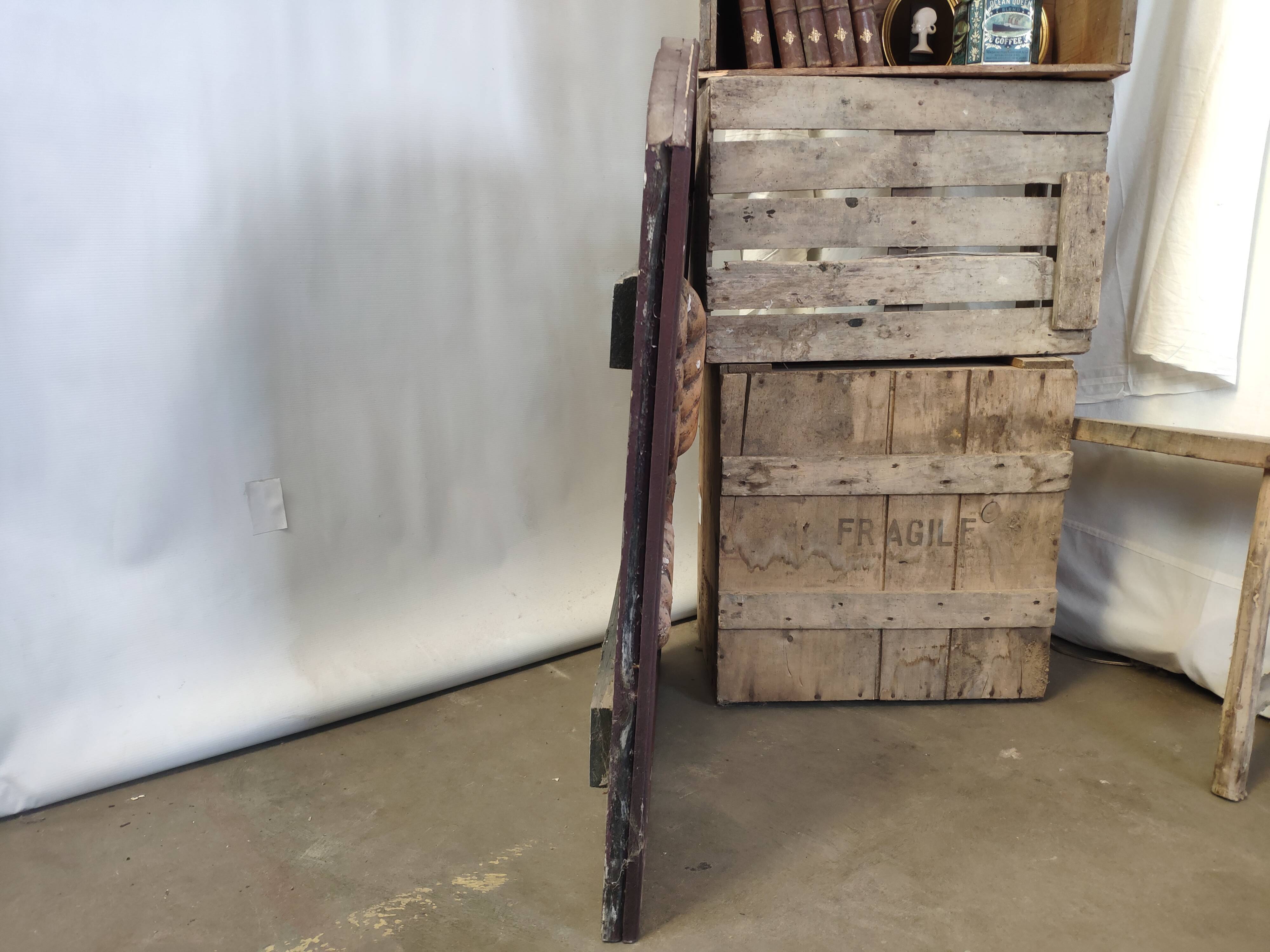 Former Seafood restaurant sign in rare relief