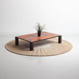 Table basse colorée vintage en métal