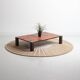 Vintage colorful metal coffee table