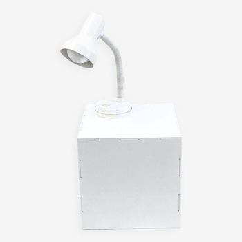 70s adjustable desk lamp, off-white