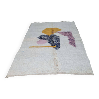 Handmade wool Berber rug 250 x 150 cm