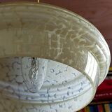 Clichy Glass Art-Deco Suspension