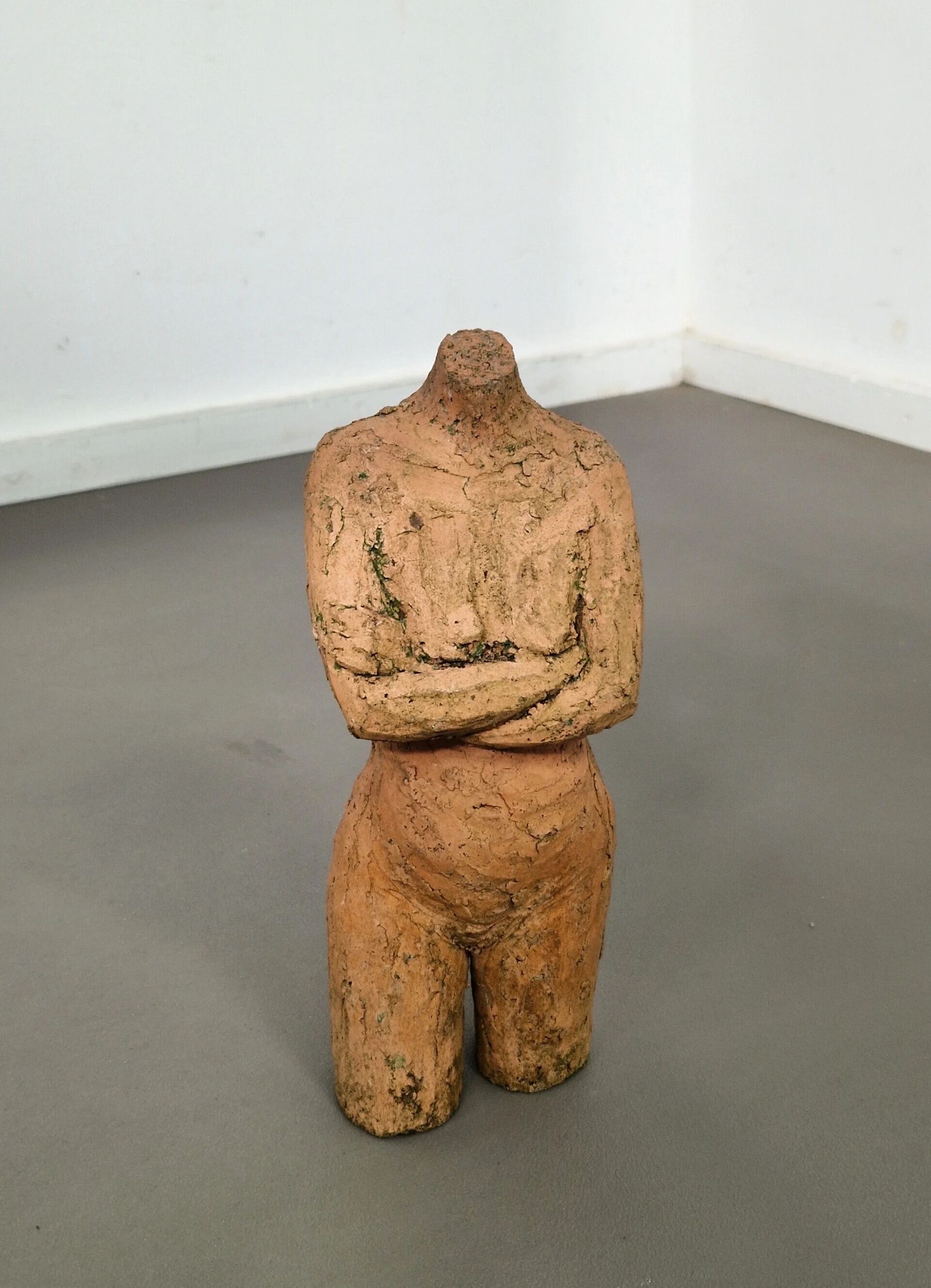 Vintage terracotta sculpture | Female torso