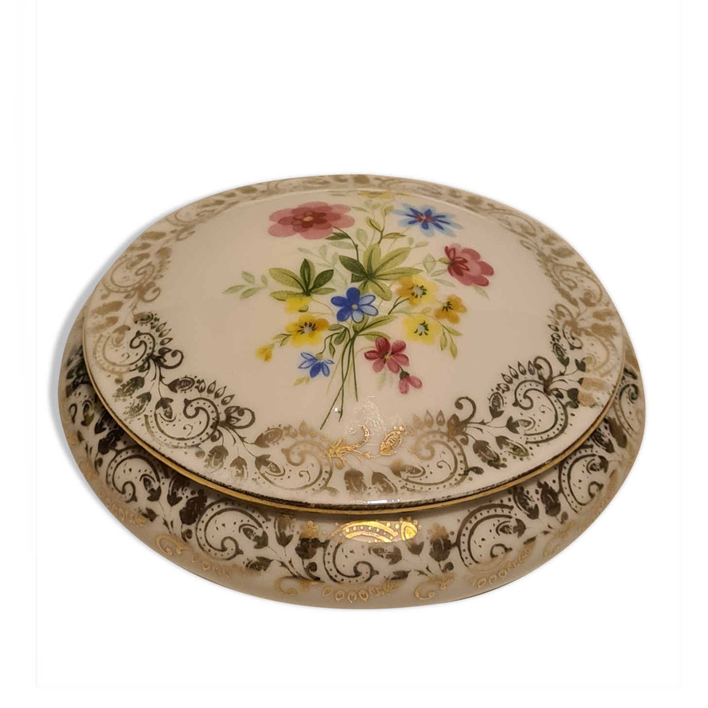 Candy porcelain Limoges floral decorations