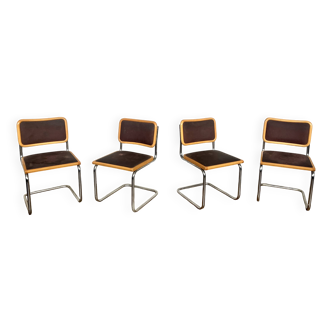 Set of 4 Marcel Breuer chairs Made in ITALY