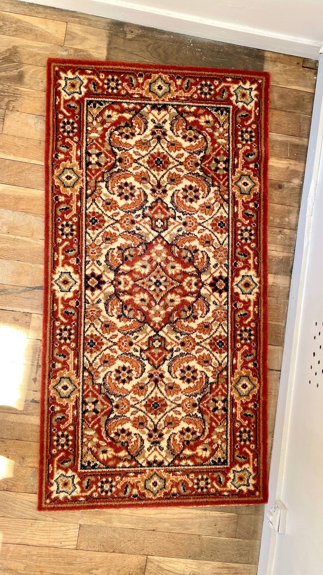 Vintage virgin wool rug