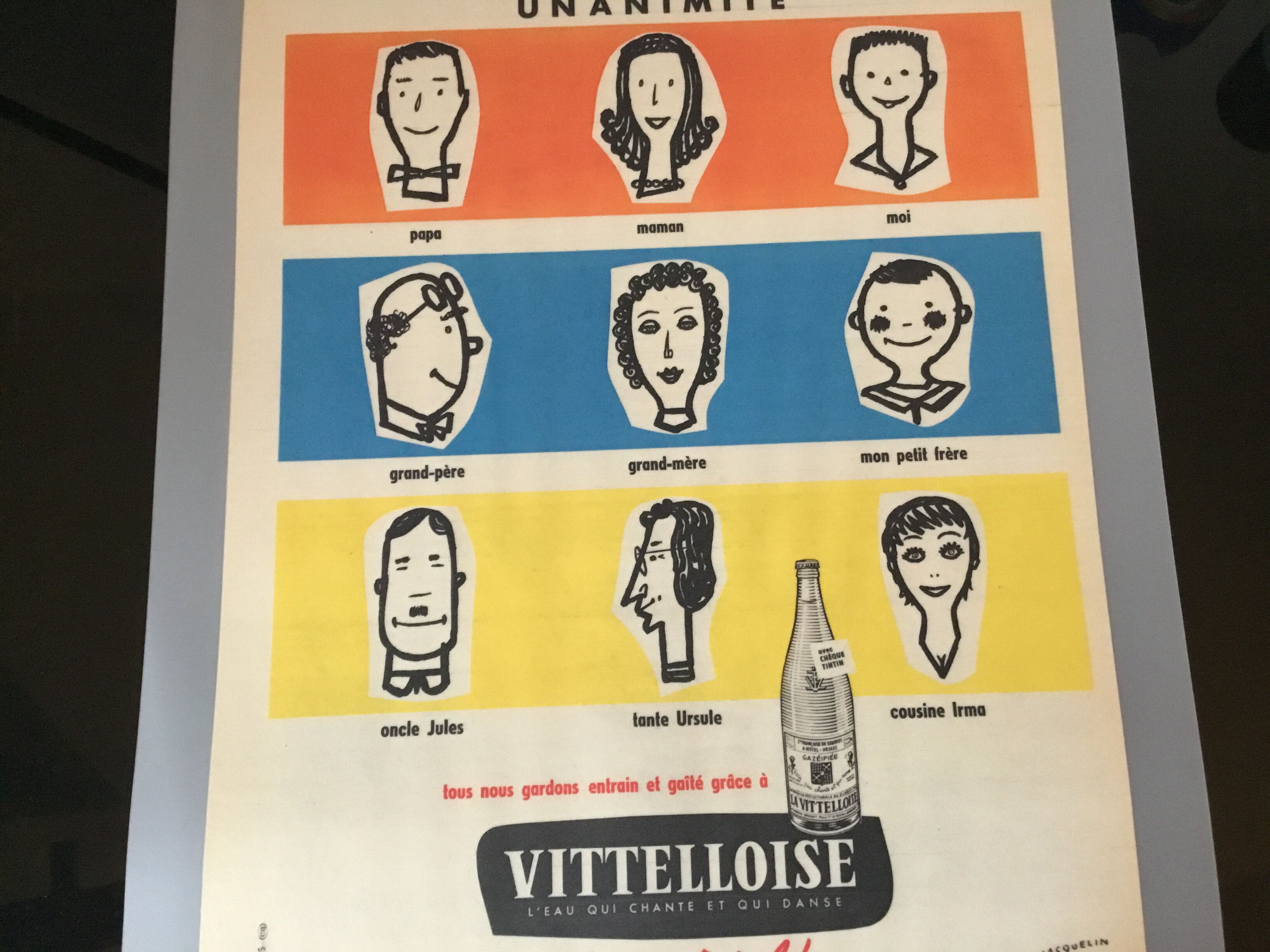 Vintage advertising to frame the vittelloise