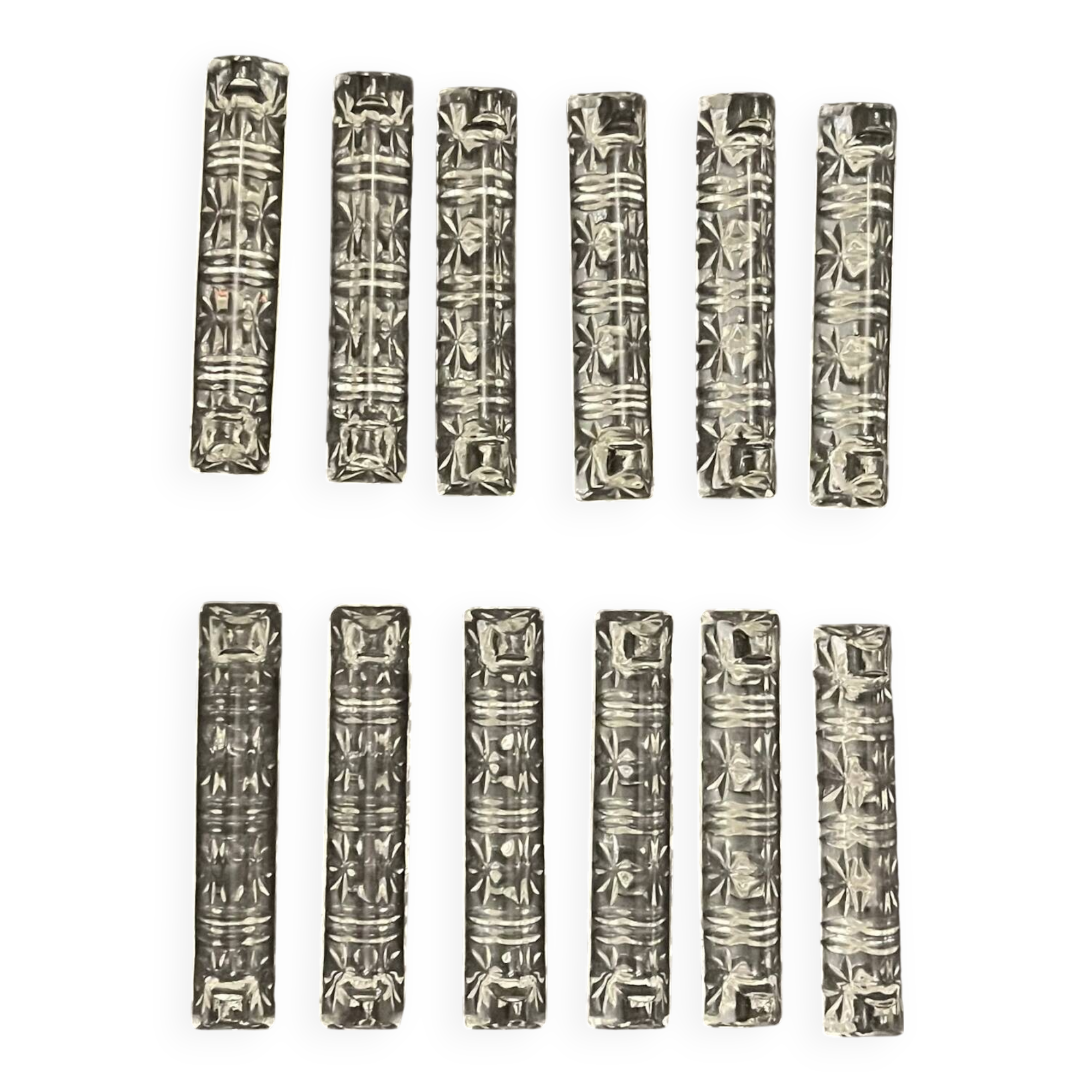 12 crystal knife holders