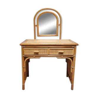 Rattan dressing table