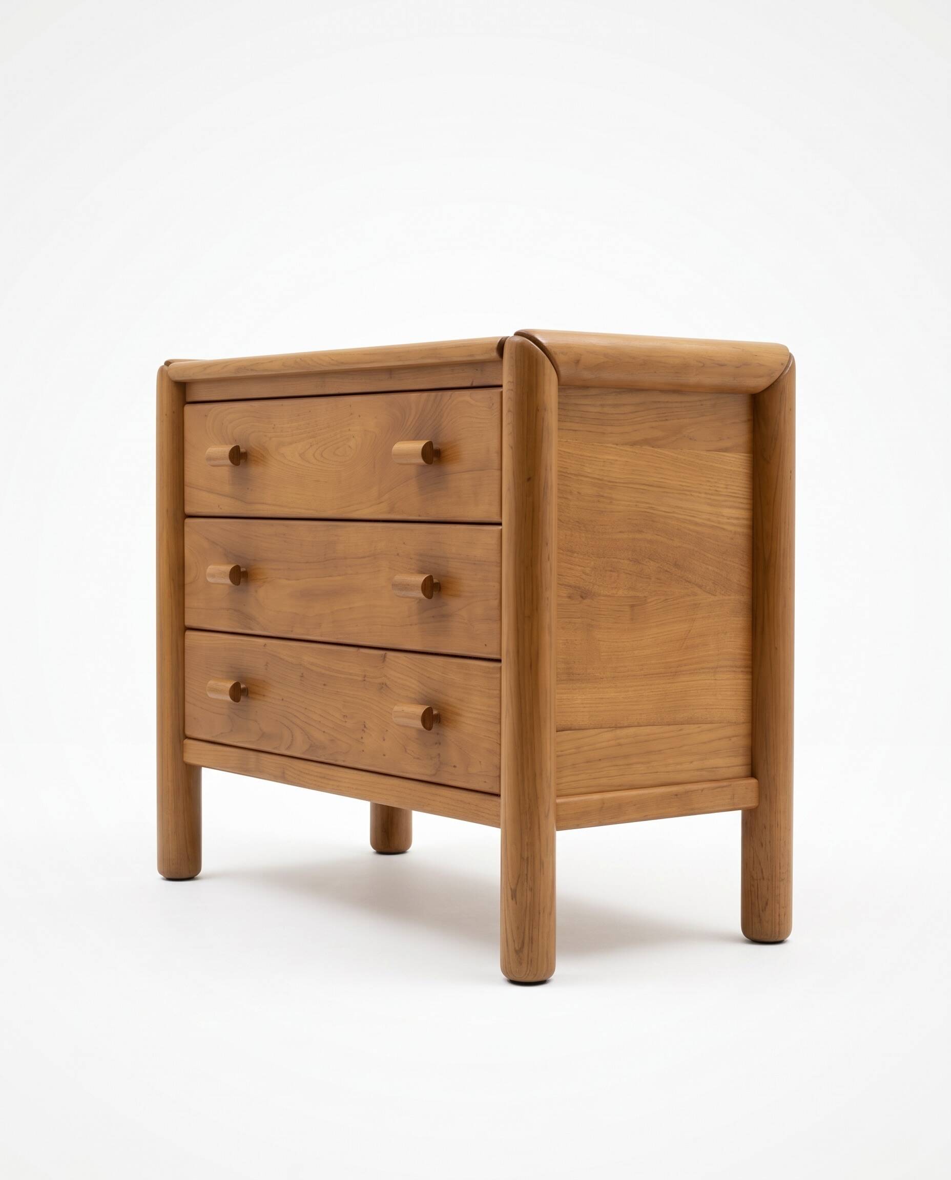 Commode en Orme Massif - Atelier Chauvin - 1960