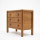 Commode en Orme Massif - Atelier Chauvin - 1960