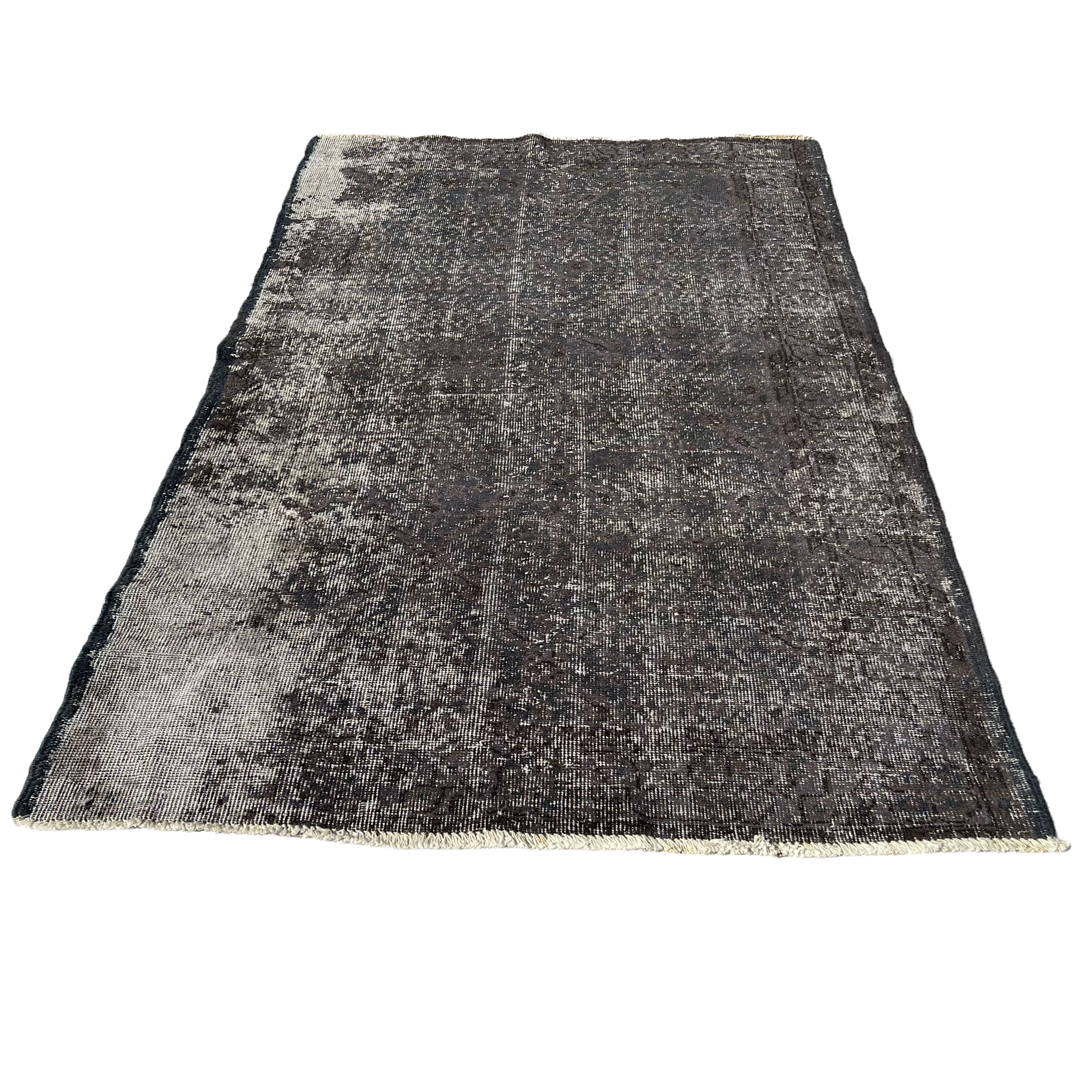 Vintage distressed turkish rug 194 x 117 cm