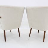 1960s Pair of Resored Armchairs, Czechoslovakia