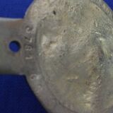 Gilded bronze wall hook numbered rider in armor