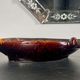 Yellow, orange, white and brown glazed ceramic bowl Vallauris, 70s, France