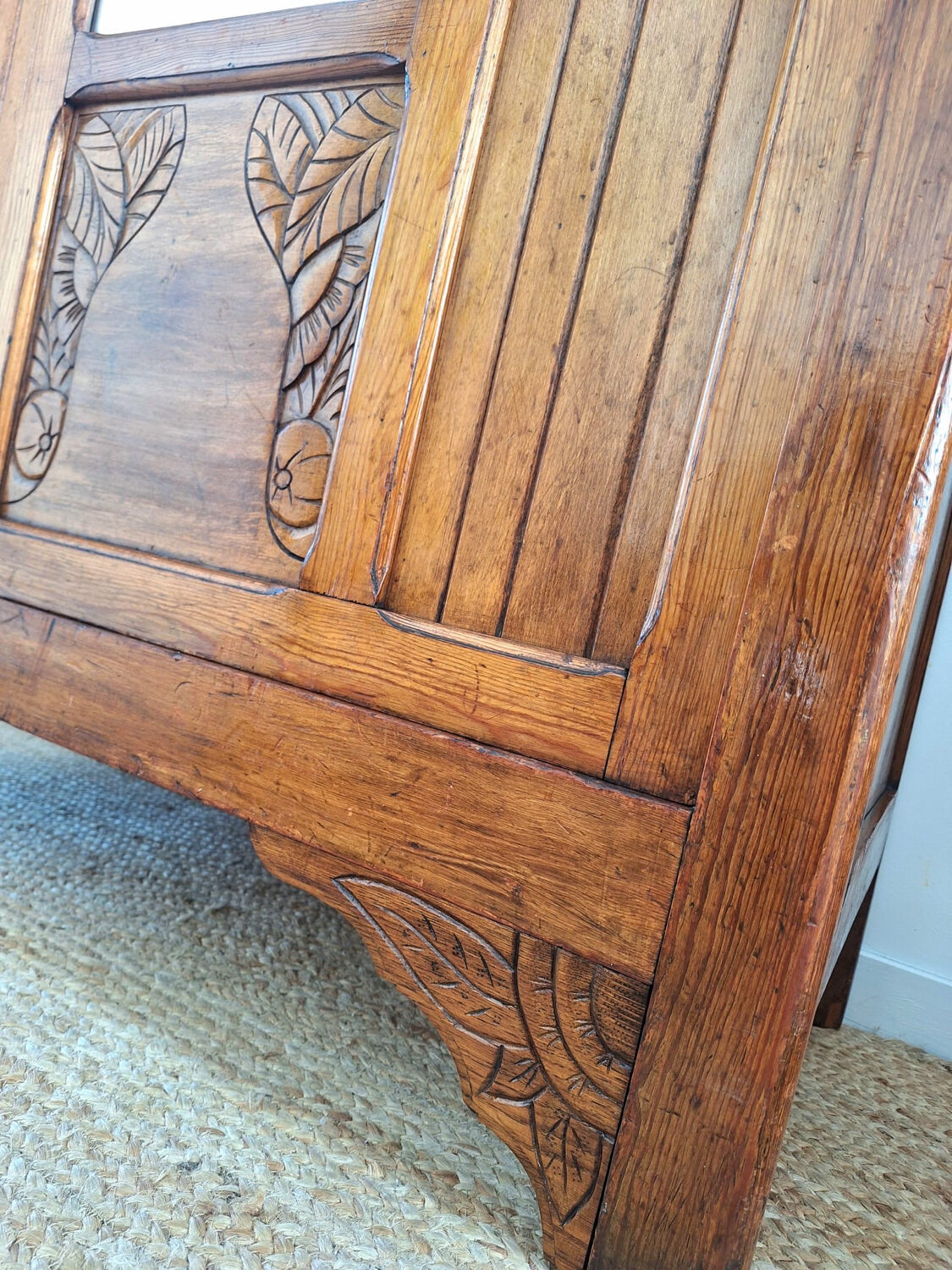 Art deco wardrobe, bonnetière, vintage furniture