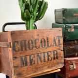 Old menier vintage chocolate crate