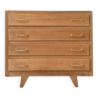 Commode vintage en chêne brut (rénovée)