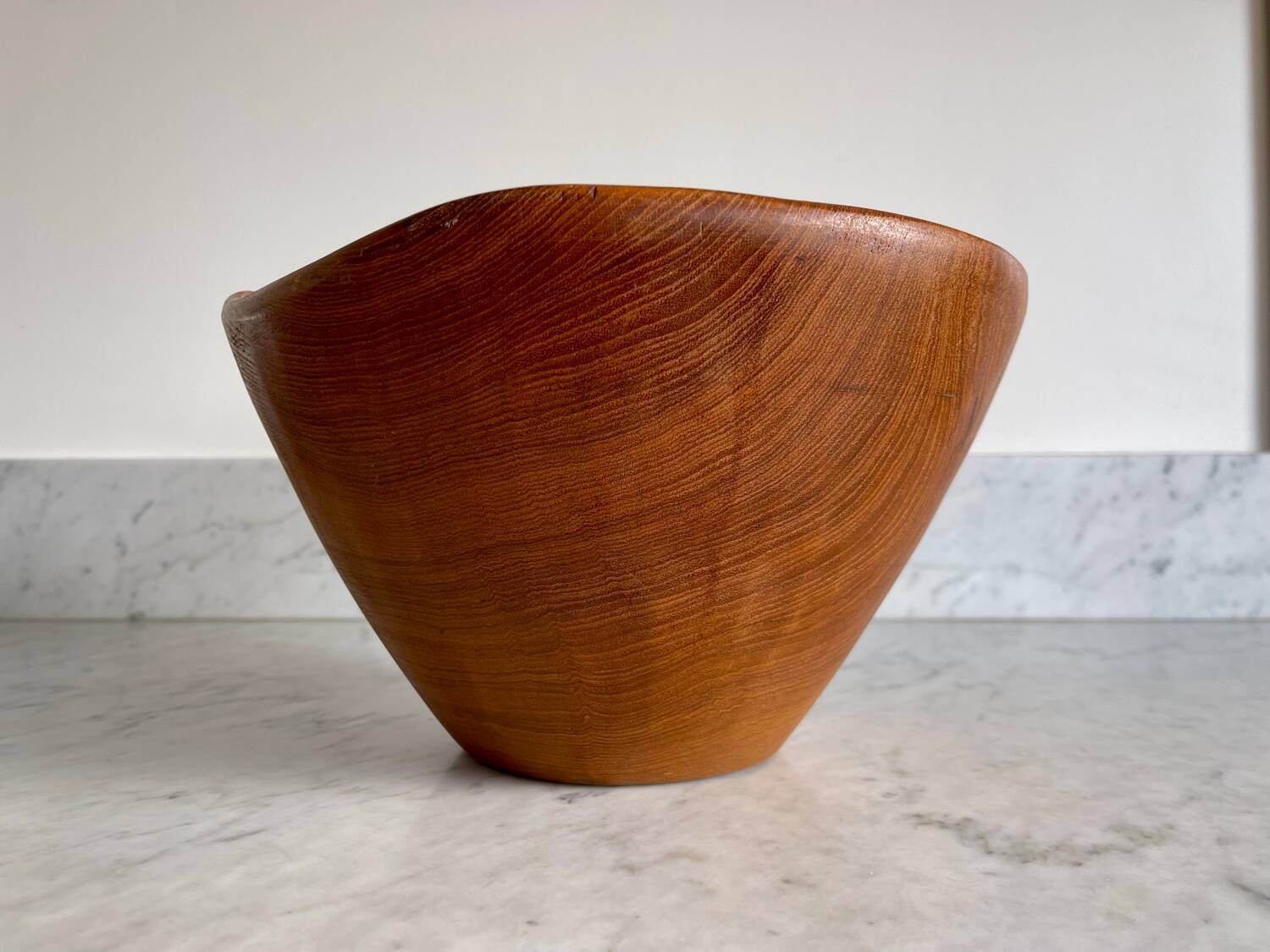 Vintage teak salad bowl