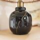 Black table lamp & rattan