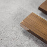 Vintage Mid-Century Scandinavian Modern Teak Wall Coat Rack, 1950s