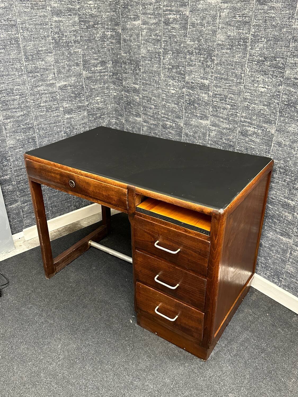 Vintage desk black tray