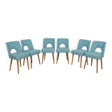 Shell chairs from Bydgoszcz furniture factory, 1960s, Poland set of 6
