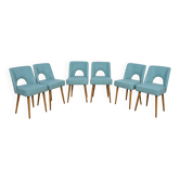 Chaises Shell de l'usine de meubles de Bydgoszcz, années 1960, Pologne, ensemble de 6.