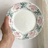 Keller and Guerin Luneville iron earth dessert plates, Rolan model
