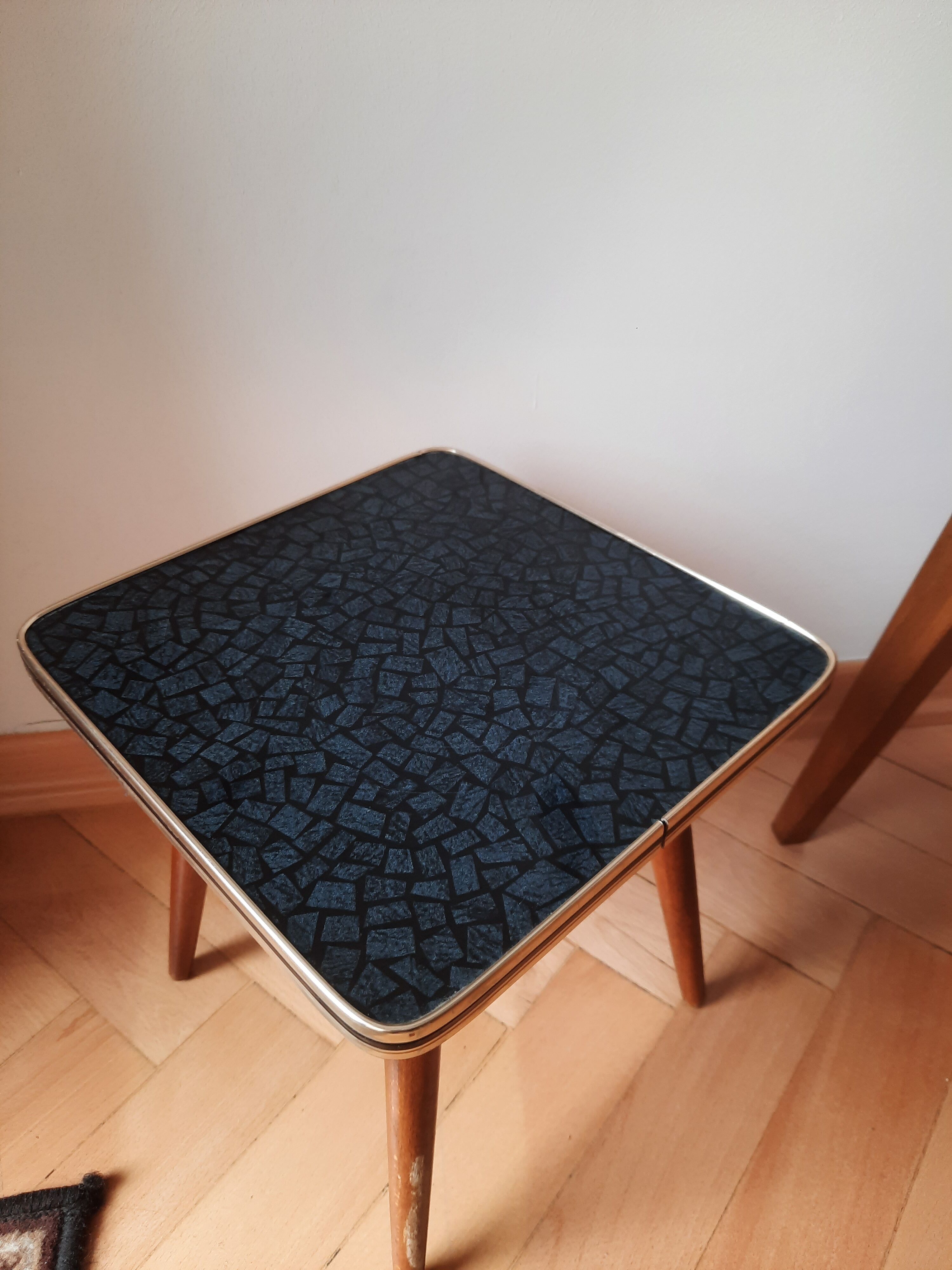 Wooden table and formica