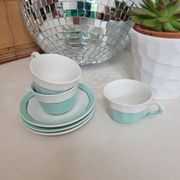 Set of 3 coffee cups M L Porcelain