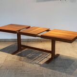 Table basse extensible en bois courbé vintage par Drevopodnik Holesov, 70's