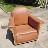 Art Deco armchair in skai
