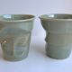 Duo de tasses revol couleur vert sauge