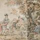 Tapestry Gobelin Hunting Landscape Rococo Jacquard Aubusson Style