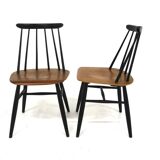 Set of 2 Scandinavian "Fanett" chairs by Ilmari Tapiovaara, Sweden, 1960
