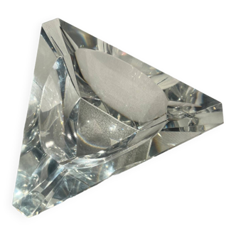 Cendrier de forme triangulaire en cristal