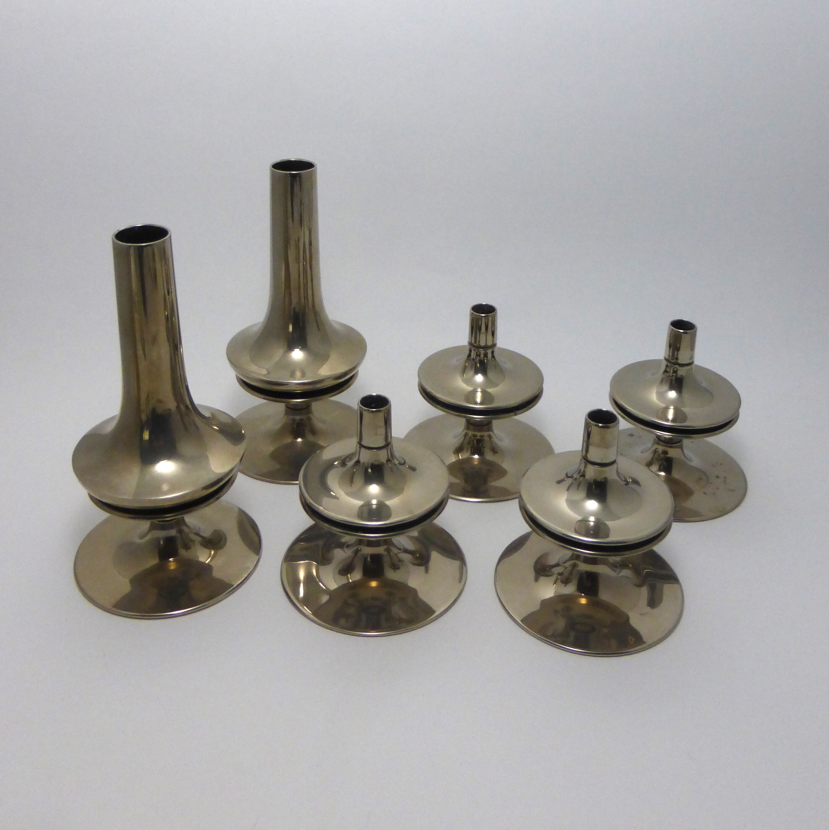 All S88 candlesticks and vases Nagel S880 - 1970's