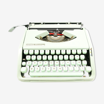 Typewriter Sage Green baby hermes nine vintage revised with Ribbon
