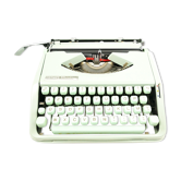 Typewriter Sage Green baby hermes nine vintage revised with Ribbon