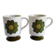 Two seventies flower mazagrans from the 70s
