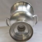 Old champagne bucket with vintage silver metal cooler Medici
